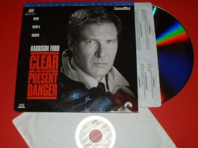I freely stole this image off eBay of a Clear and Present Danger Laserdisc auction. Please don't tell anyone.