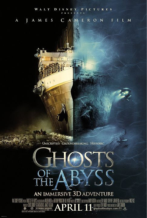 One sheet of the IMAX 3-D Film, Ghosts of the Abyss