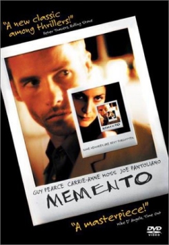 Cover of the DVD Memento. Carrie Anne is looking hot as always.