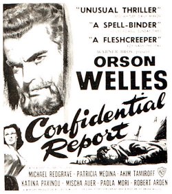 Poster for The Confidential Report (AKA Mr. Arkadin)
