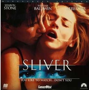 Sliver Laserdisc. Little known fact: The original subtitle of Sliver was't what is shown here, it was: Sliver. You like it in the caboose, don't you?