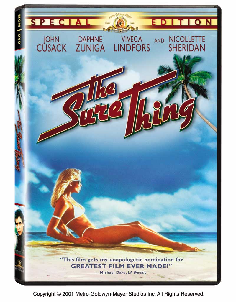 DVD Cover for The Sure Thing
